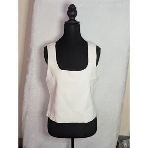 Derek Lam 10 Crosby Sain Rib Knit Sweater Tank Women's Size XL